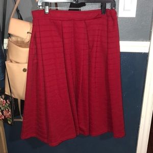 Red skirt